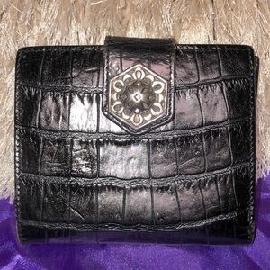 BRIGHTON BLACK LEATHER WALLET